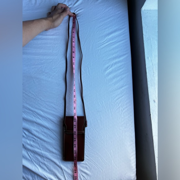 NEW Celine Brown Leather Phone Sunglass Case Pouch Crossbody limited edition - Picture 10 of 16